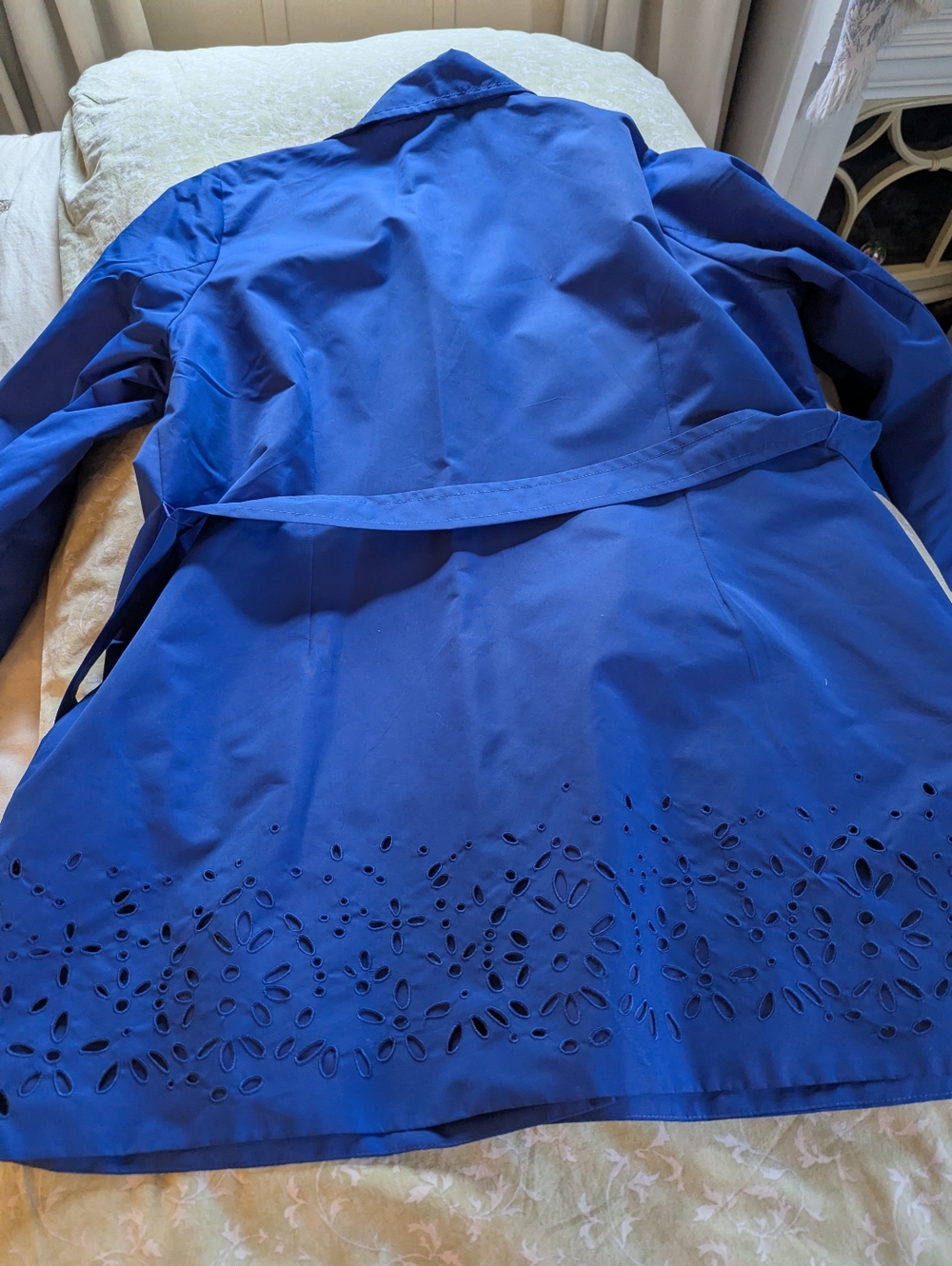 Dennis by Dennis Basso blue rain jacket 1X - Picture 10 of 10